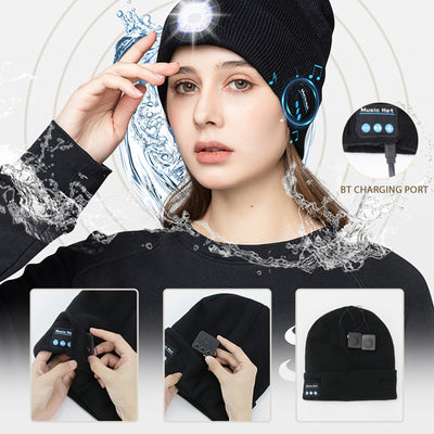 Bluetooth Music Led Beanie with Light